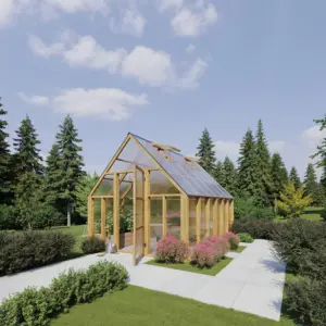 Wooden Greenhouse House (6–18 m²)