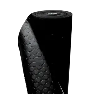 Non-Slip Rubber Flooring - black (10 m length)