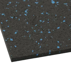 Rubber Flooring for Sports Halls, Outdoor Sports Parks - black, 15 mm (1x1 m)