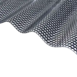 Corrugated polycarbonate sheet Diamond 76/18 Grey – UV-protected 1045 mm