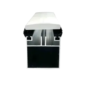 Aluminium base profile - with clamping profile kit, silver