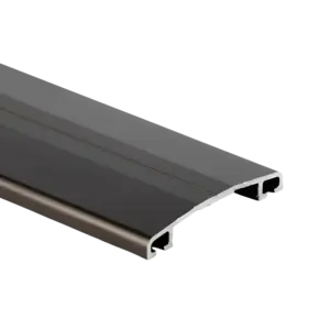 Aluminium clamping profile - anodized, brown