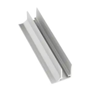 Aluminium F profile - anodized, silver (6-16mm)