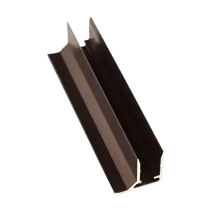Aluminium F profile - anodized, brown (10-16mm)
