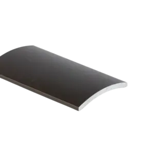 Aluminium convex strip - anodized, brown