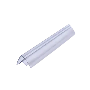 Plastic corner profile - clear (6-10mm)