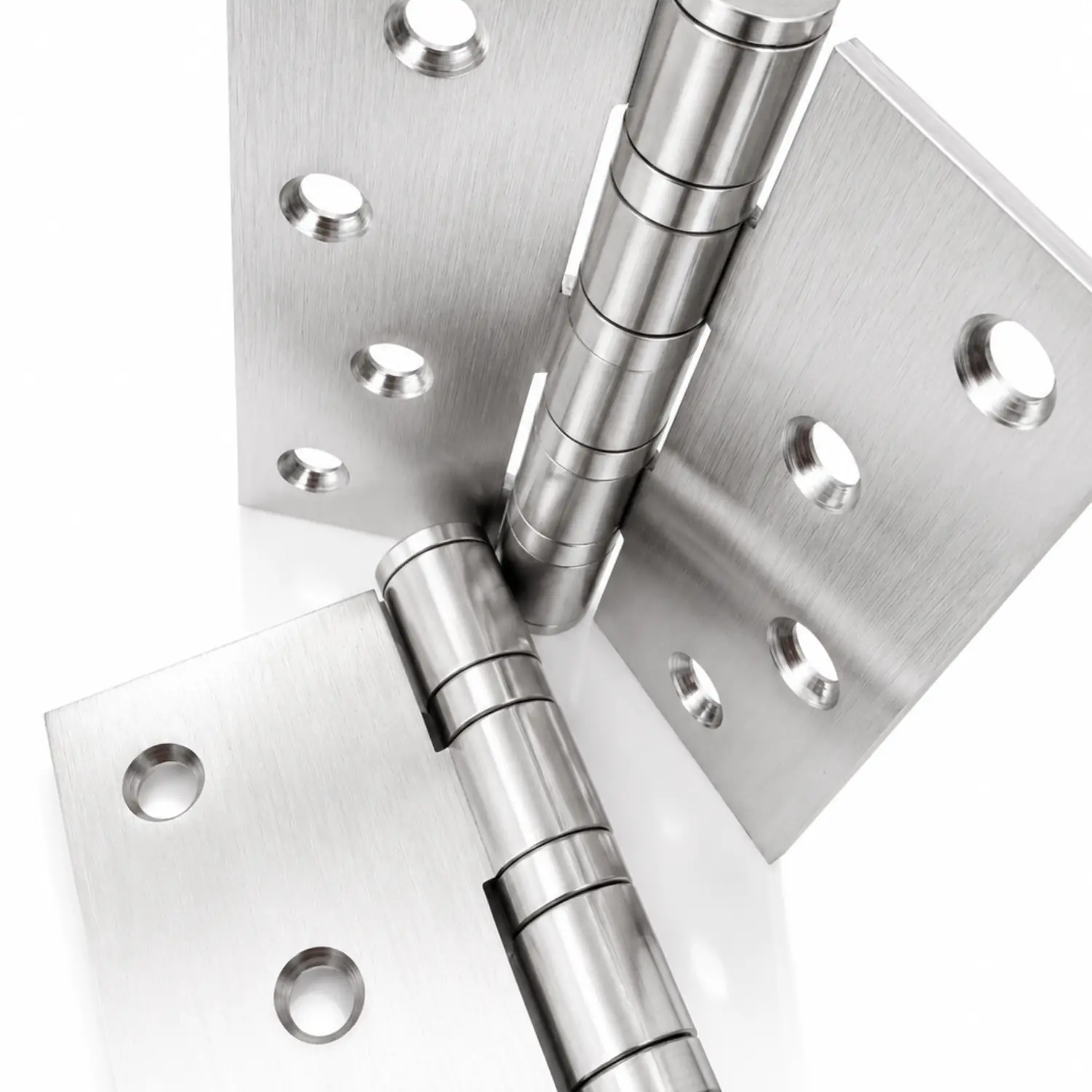 Stainless Steel Door Hinge Set (2 Pack) – 102 x 89 mm - Image 3