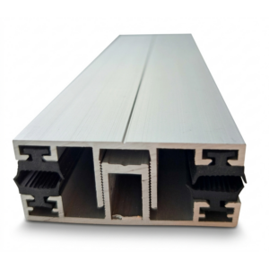 Aluminium profile set – anodized, with rubber gaskets, for polycarbonate and glass roofs