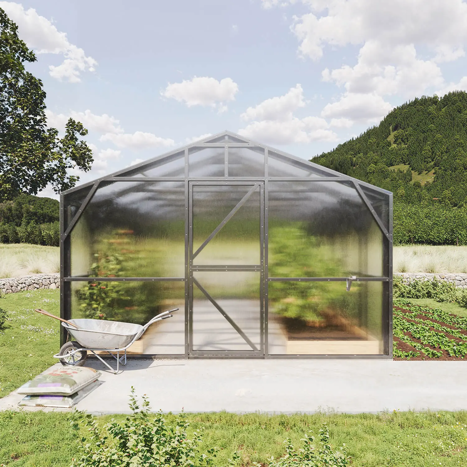 Wind-Resistant Makan 400 Greenhouse (16-80m²) - Image 3