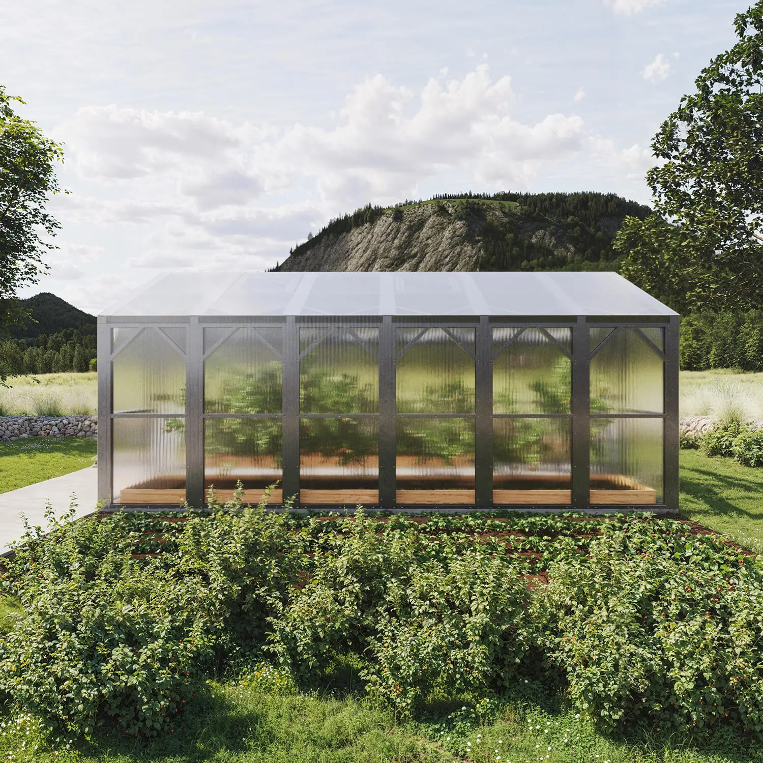 Wind-Resistant Makan 400 Greenhouse (16-80m²) - Image 4