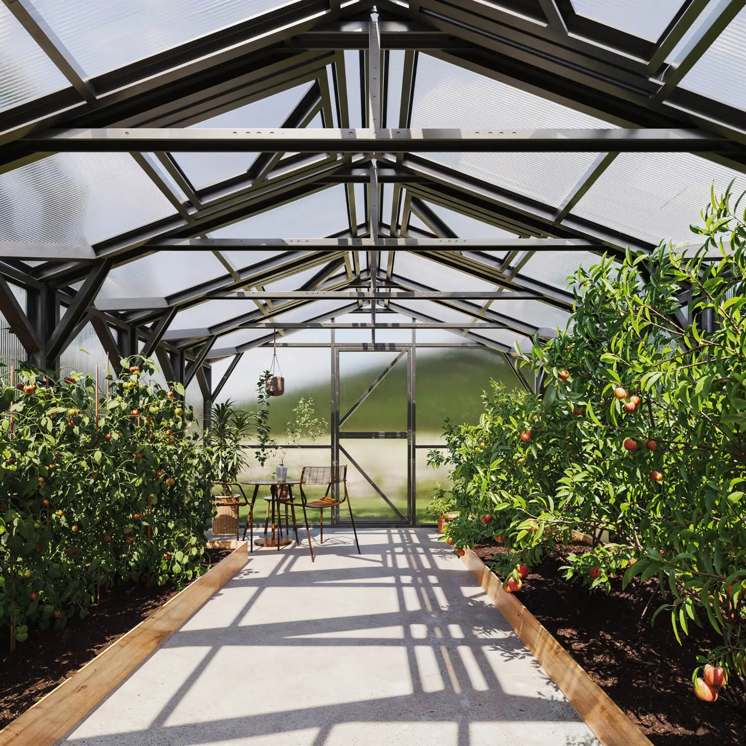 Wind-Resistant Makan 400 Greenhouse (16-80m²) - Image 2