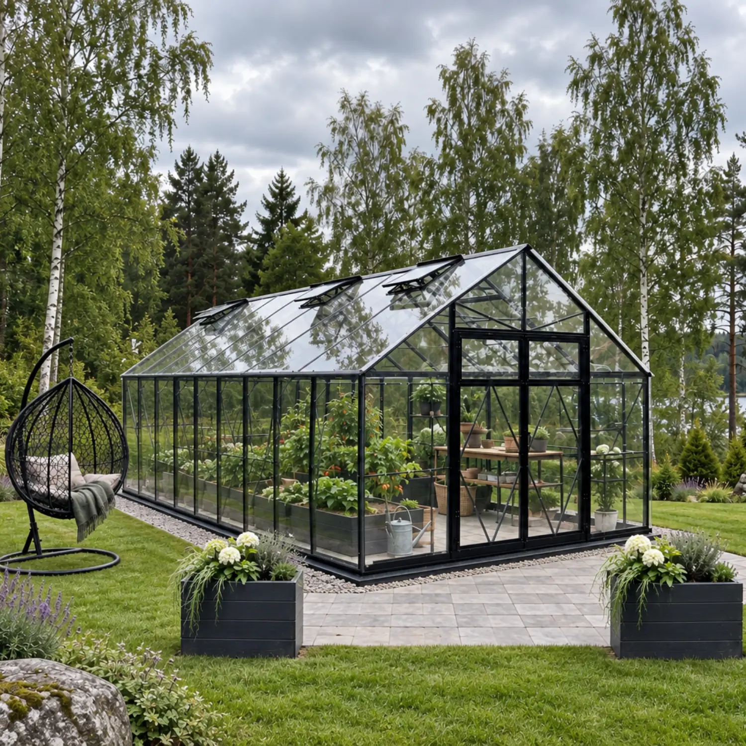 Glass Greenhouse Premium House Lux (5,4-33,2m²)