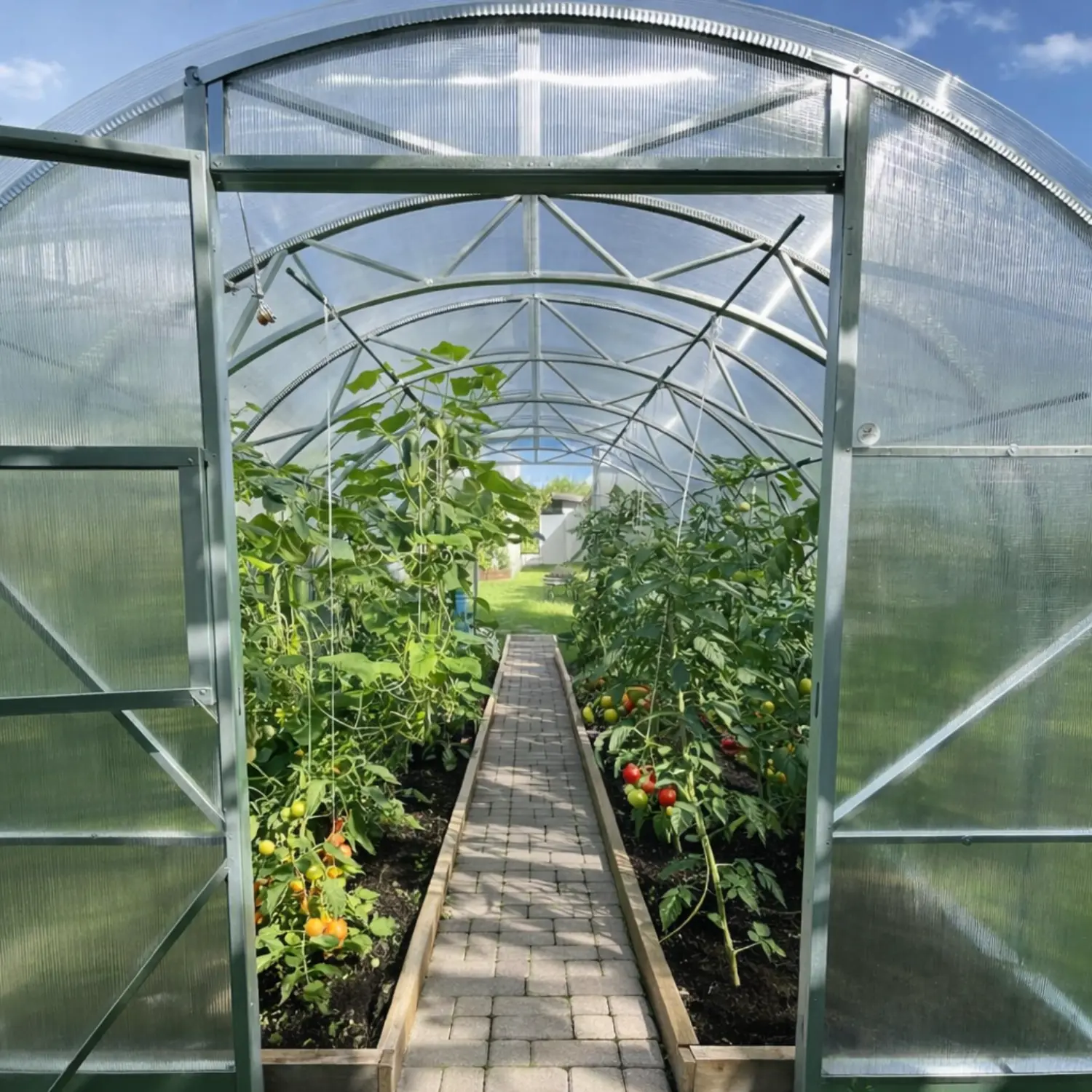 Premium Tunnel Greenhouse S (6-30m²) - Image 2
