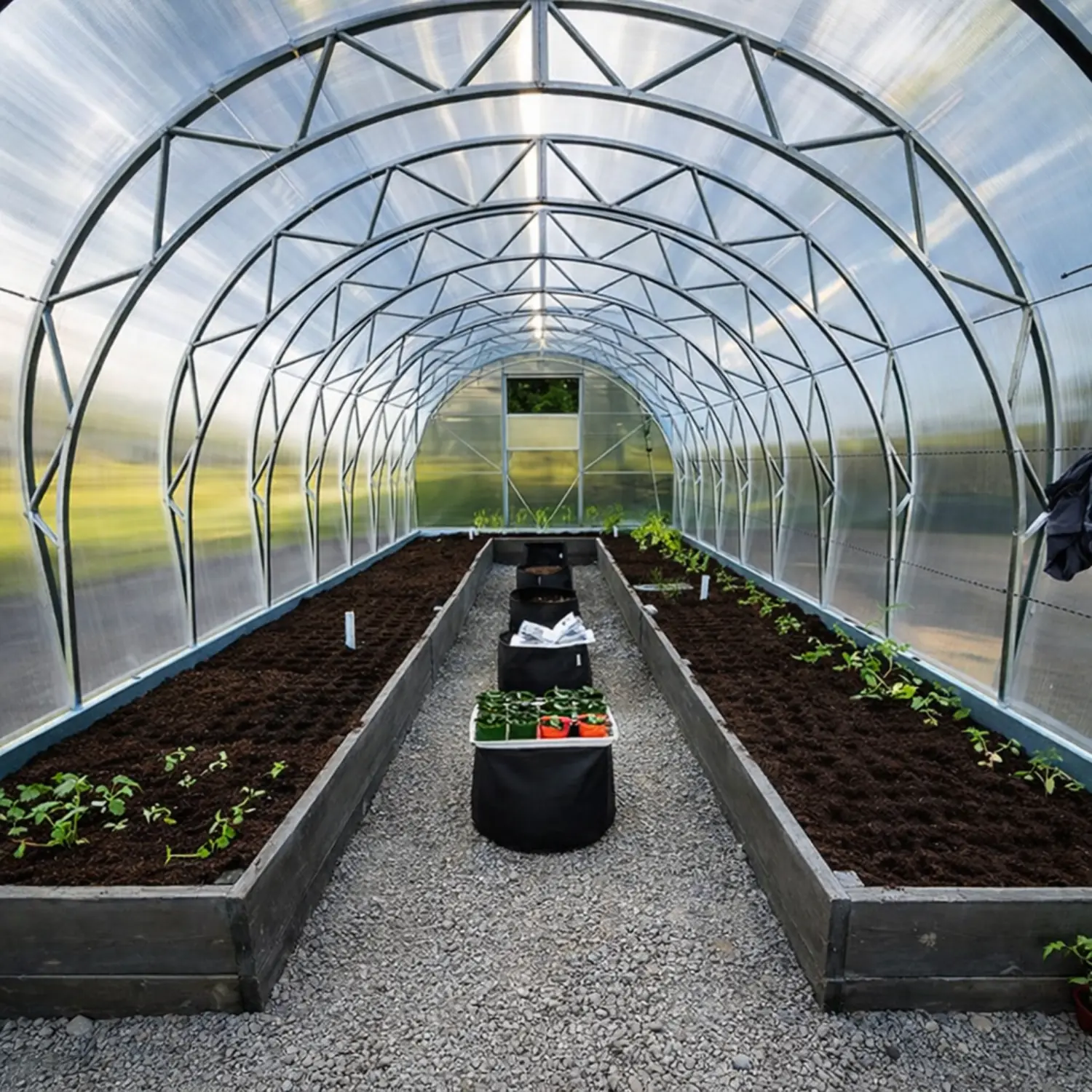 Premium Tunnel Greenhouse S (6-30m²) - Image 3