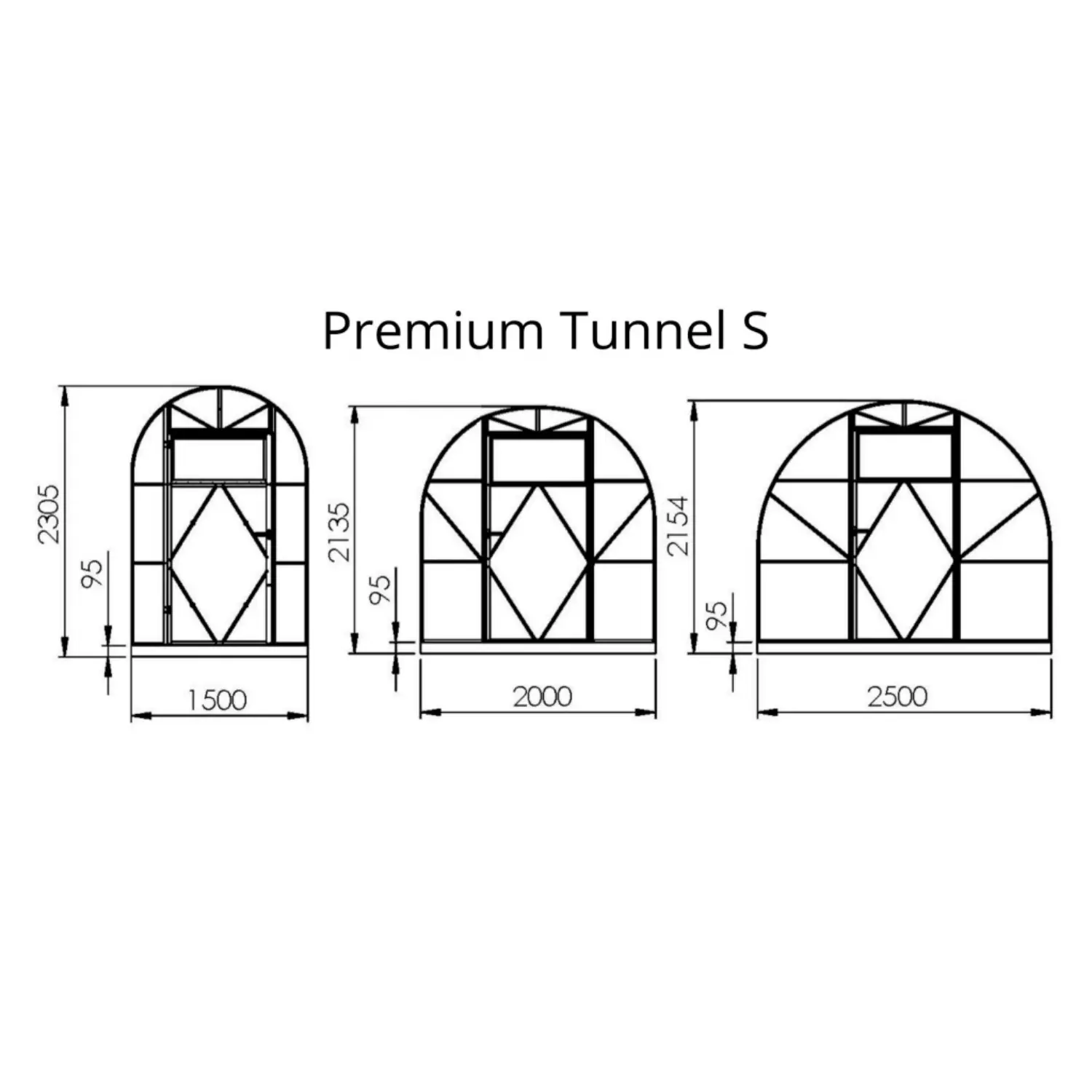 Premium Tunnel Greenhouse S (6-30m²) - Image 4