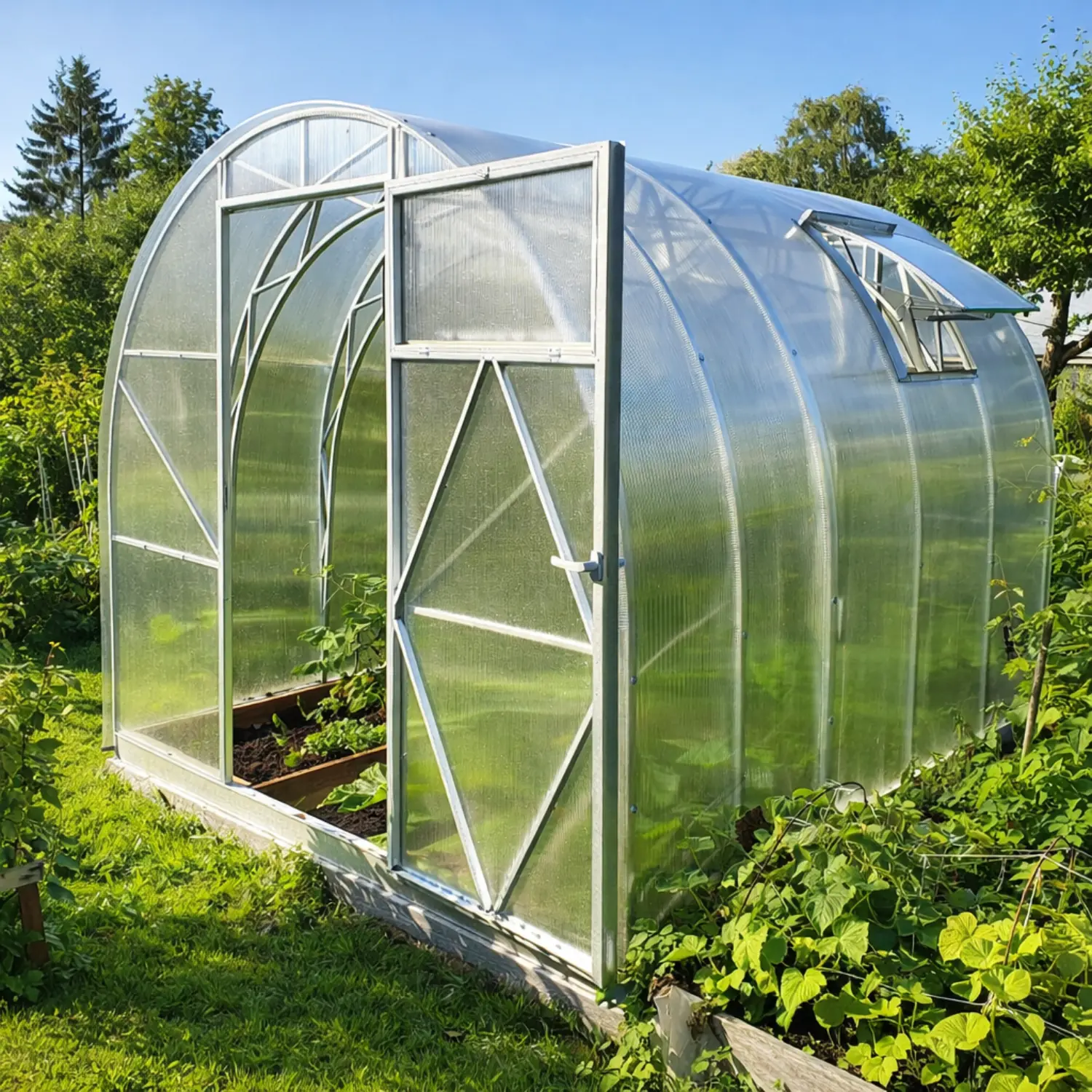 Premium Tunnel Greenhouse S (6-30m²)