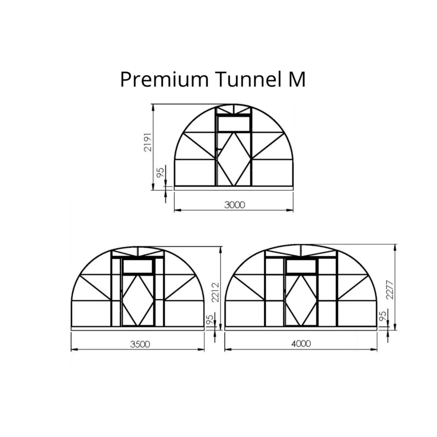 Premium Tunnel M Greenhouse (12-64m²) - Image 5