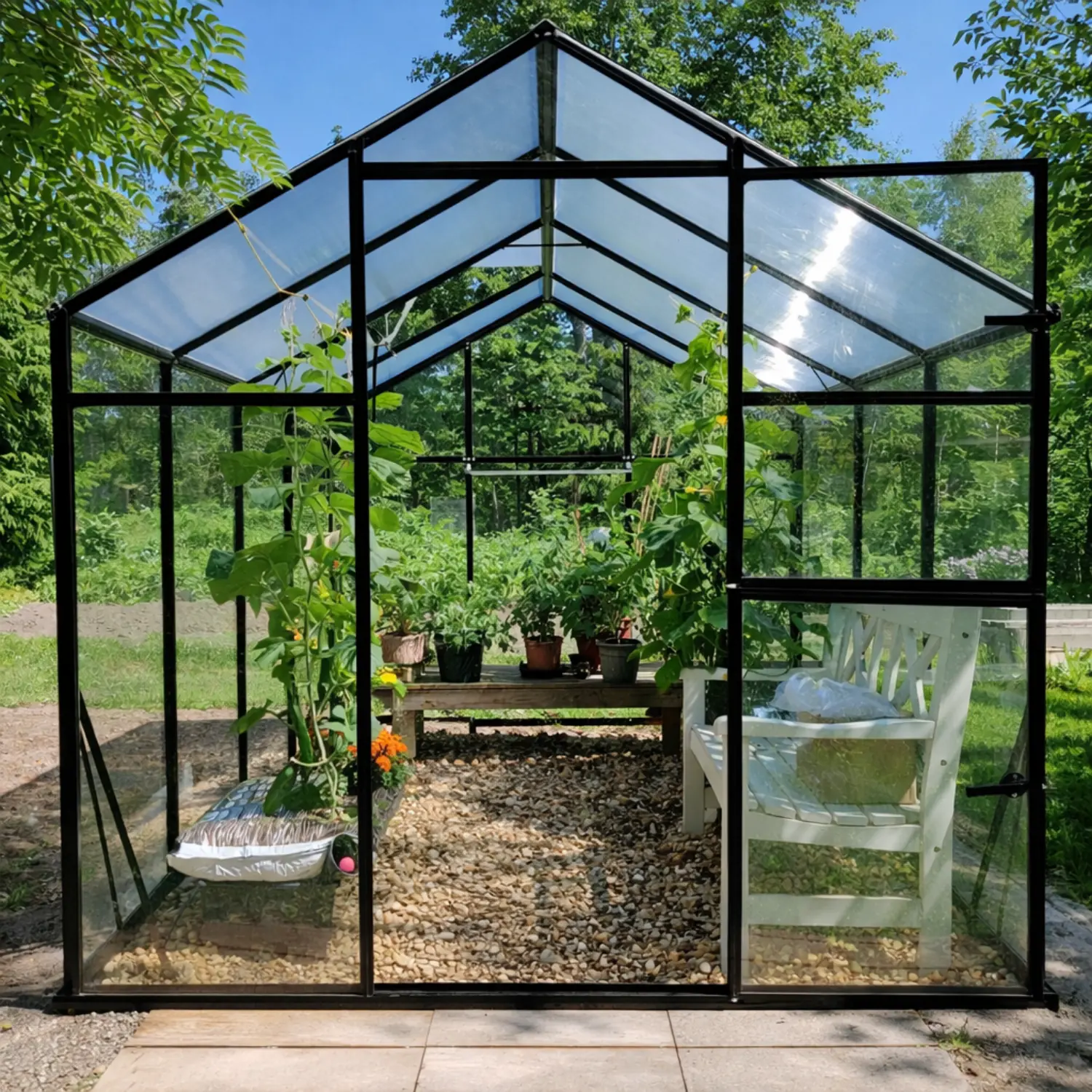 Sanus L Hybrid Glass Greenhouse (3,3-14,1m²) - Image 2