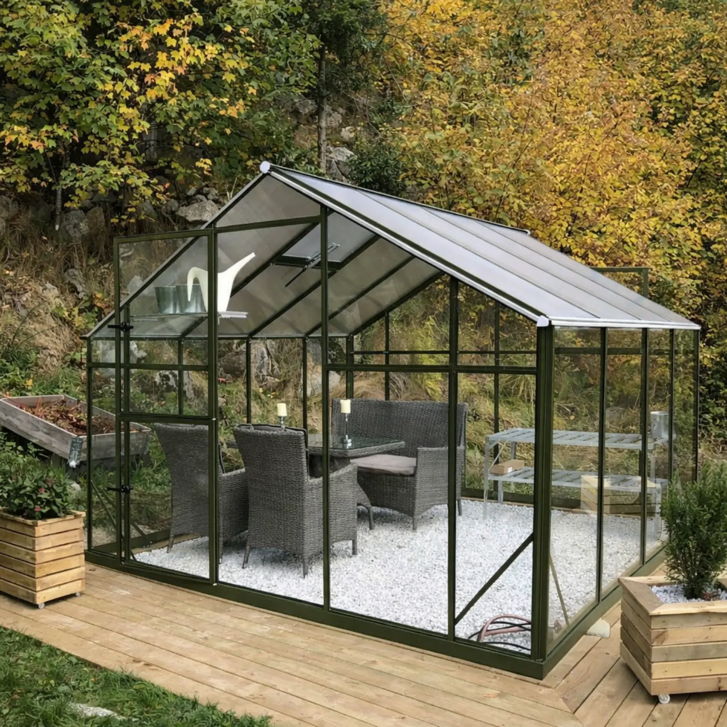 Sanus XL Hybrid Glass Greenhouse (4,4-18,6m²) - Image 2