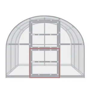 Lower Rear Door for Klassiker 300 Greenhouse