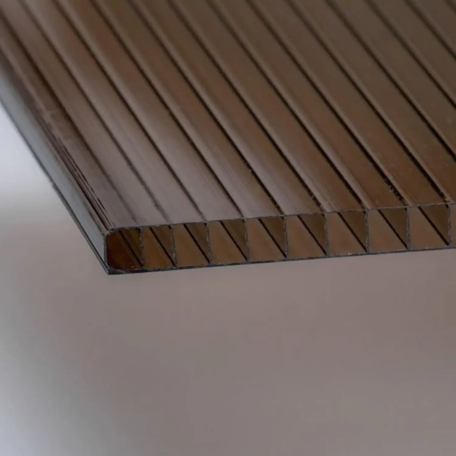 Multiwall polycarbonate sheet 8 mm Bronze – PolyPiù UV-protected 1500 g/m²