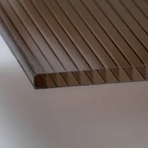 Multiwall polycarbonate 8 mm Bronze – PolyPiù UV-protected 1500 g/m² (cut to size)